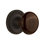 Rope Rosette with Brown Porcelain Door Knob