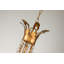 3 Light Mini Traditional Antique Gold Chandelier