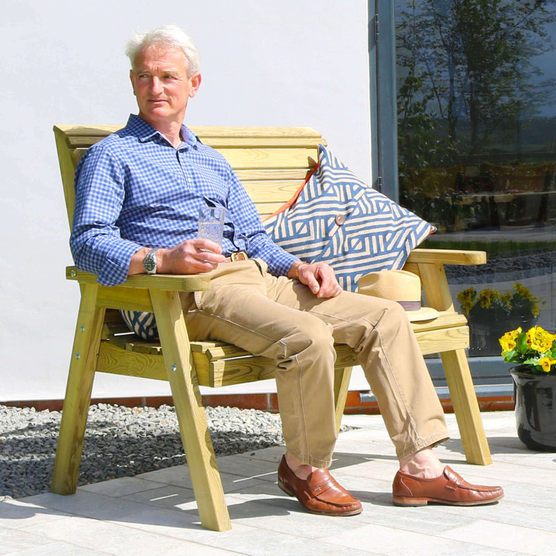 Waseca Solid Wood Outdoor Bench