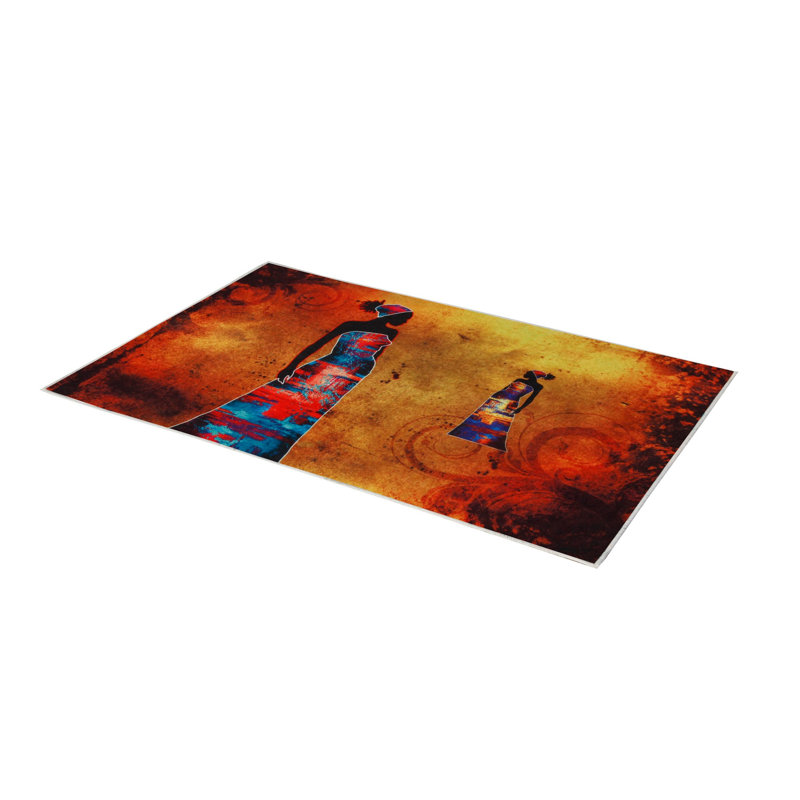 Premium Woven Carpet, 5.2 x 7.5 ft, 100% Polyester, Antibacterial, Non-Slip Underside, 0.3 in Pile Height | Machine Washable, 3D Digital Print | Perfect for Living Room, Bedroom & Office Décor