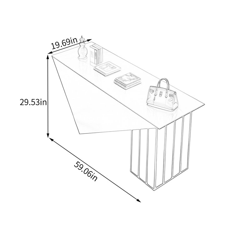 Orren Ellis Stainless Steel Geometric Display Table - Wayfair Canada