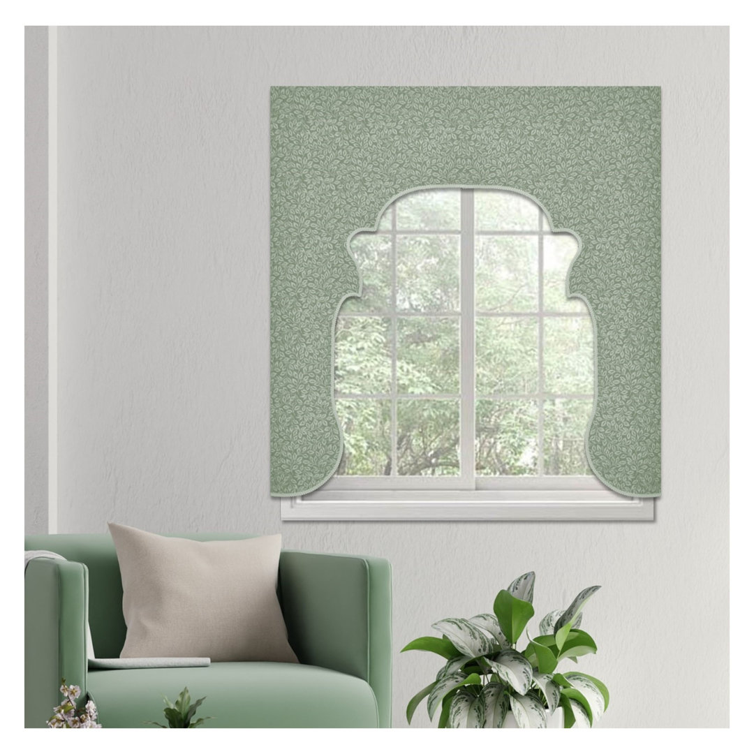 Multi-Style No-Sew Lambrequin Valance Kit for DIY Window Treatment Traceable Designer