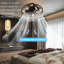Peeples Industrial Metal Ceiling Fan with Remote Control