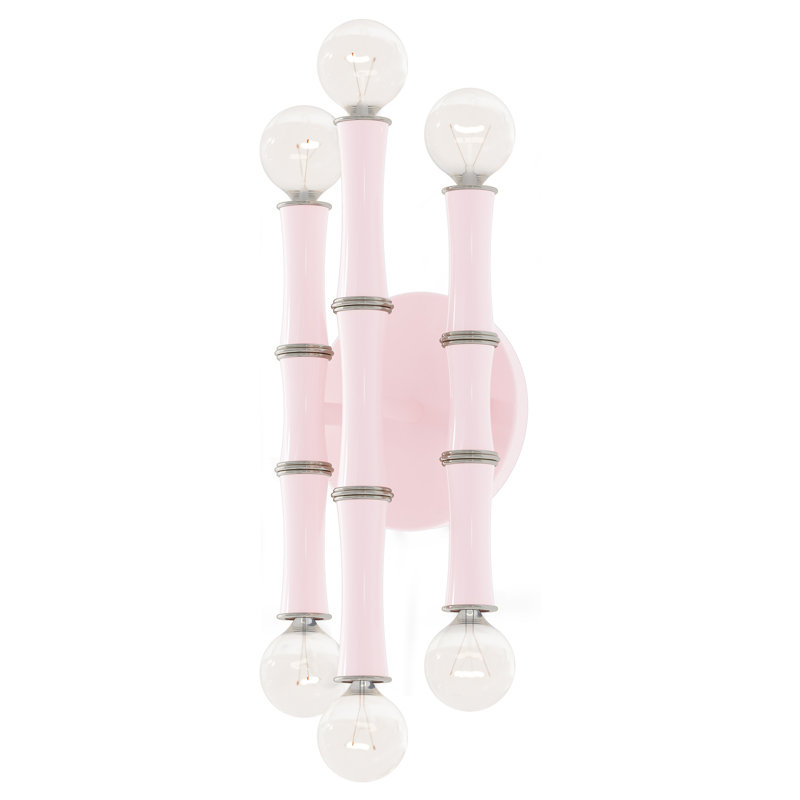 Kane Wall Sconce, Rose Water/Polished Nickel