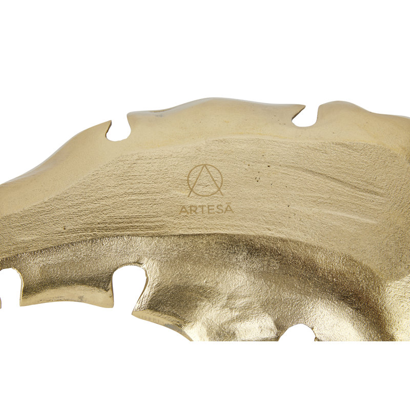 Artesà Cast Aluminium Gold Leaf Plate