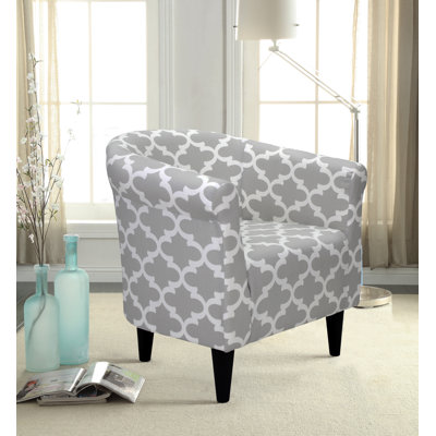 Cayeman 30.5" Wide Polyester Barrel Chair