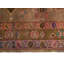Tapis oriental semi-antique en couleurs discrètes 3 pi 8 po x 10 pi 11 po