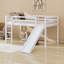 Lit mezzanine bas avec glissade, échelle, barrières de sécurité-1291202838