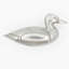 3.3" Mallard Duck Right Facing Knob
