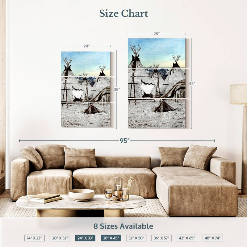 Lelar Native Teepees, 38" H x 24" W