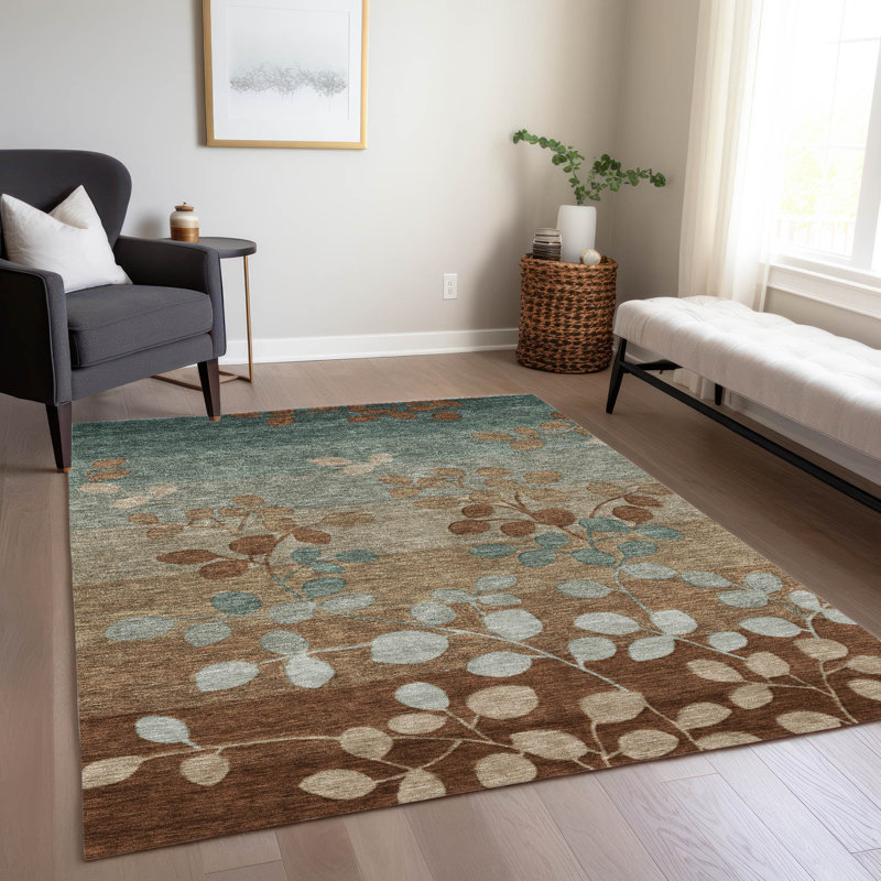Tapis moka Xhevrie intérieur / extérieur lavable à la machine, Rectangle 10 pi x 14 pi