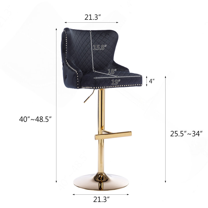 Ensemble de 1 tabouret de bar Hengming