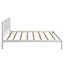 Base de lit plateforme avec tête de lit, support à lattes de bois, aucun sommier requis-339806959-339806958