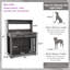 Niche pour chien avec porte coulissante et rangement multiple