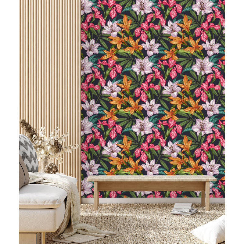 Floral Tile, 18.75" W x 25" L, Vinyl