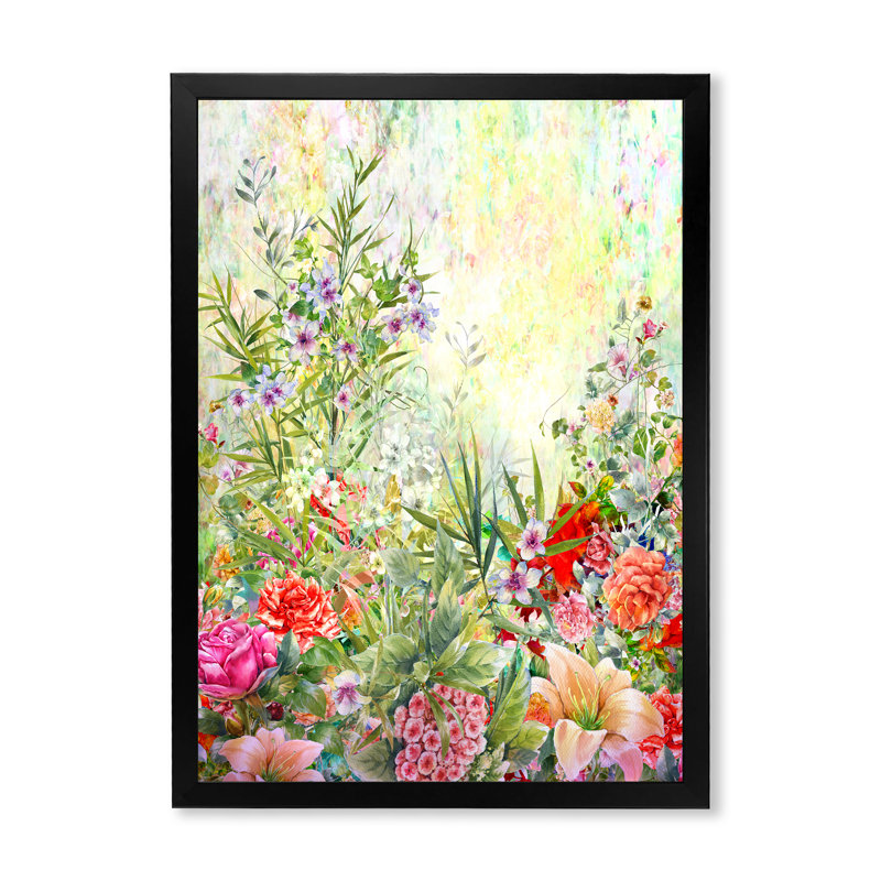Elegant Farmhouse Spring Flowers VII - Décoration murale traditionnelle sur toile, H 20 po x l 12 po x P 1 po
