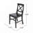 Gelacio Solid Wood Cross Back Side Chair-2082351666