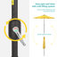 Parasol de marché avec lumières solaires, parasol de table pour la terrasse-2106624767-2106624761