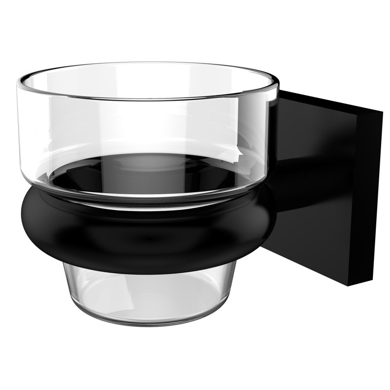 Haranu 2.5'' H Metal Wall Votive Holder, Matte Black
