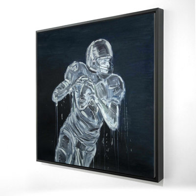 Football Player Print On Canvas