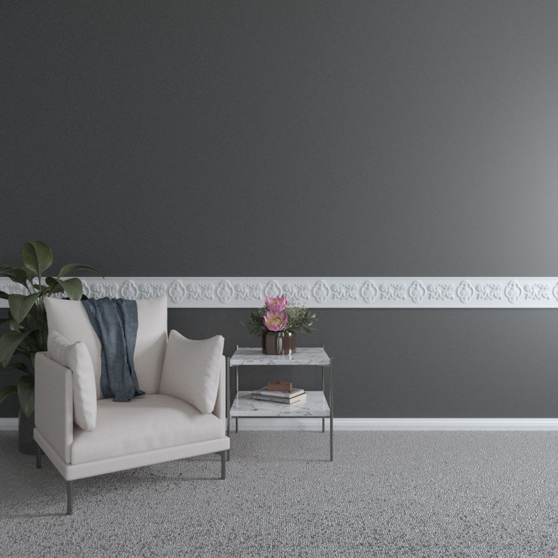 Gray Primed Polyurethane Decorative Panel Moulding