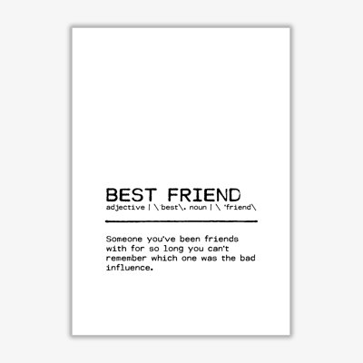 Best Friend Influence 1 Piece Wall Art