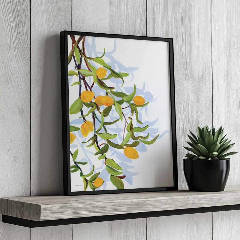 «Gatherings in Summer 1» par Kamdon Kreations, reproduction d'art, L 12 po x H 16 po, Argent, Impression encadrée