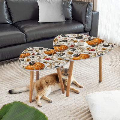 Ensemble de 2 tables basses gigognes Triangle