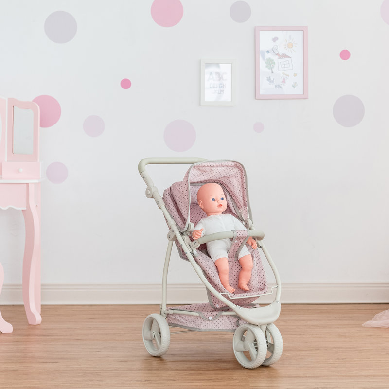Poussette convertible 2-en-1 Olivia's Little World, Rose