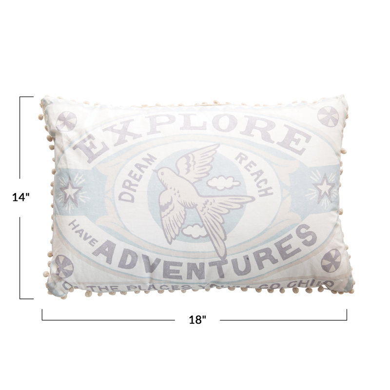  Rectangular Cotton Pillow Cover and Insert
