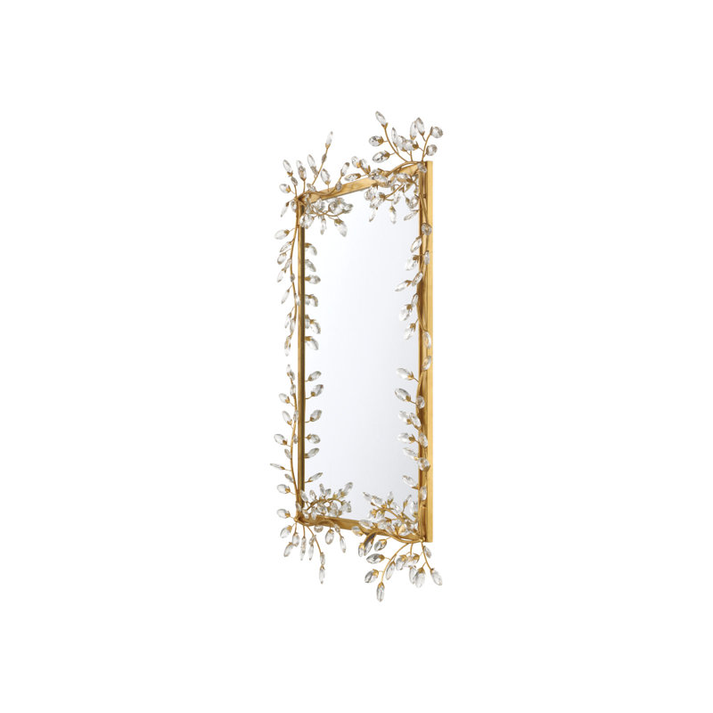 Miroir rectangulaire Forget-Me-Not, Doré