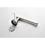 3 accessoires de salle de bain - Nickel brossé, acier inoxydable, look contemporain, grattage, installation sans effort dans un style moderne et facile-251359827