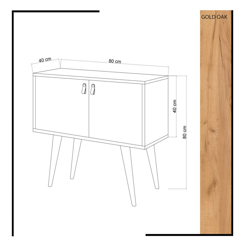 Swenki 80cm Console Table