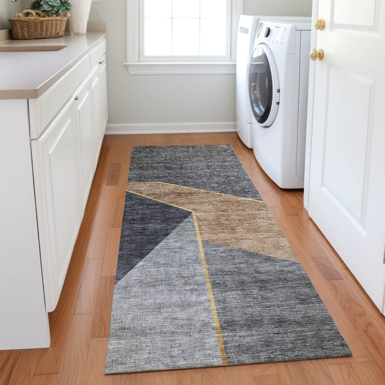 Melania Washable Abstract Indoor / Outdoor Rug
