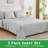 Gogreen 100% Cotton 3PC Deep Pocket Twin XL Sheet Set Fit 16", Breathable Super Soft Twin XL Size Sheet Set, Luxury Hotel Style Home Decor Twin XL Bed Sheet Set, Gift For Women, Men-117482949-117482957
