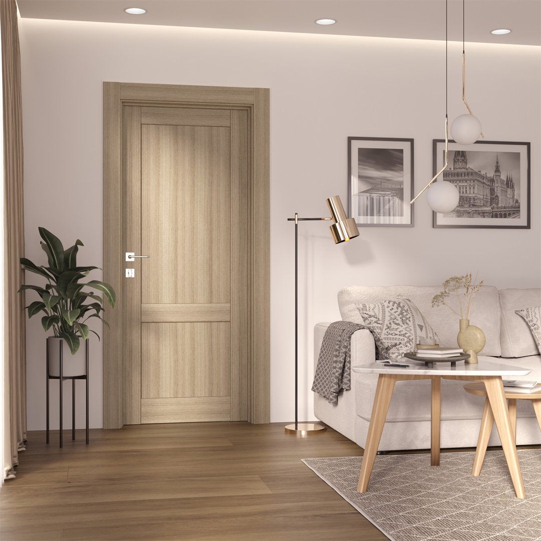 Solid + Manufactured Wood Paneled Slab Door Belldinni