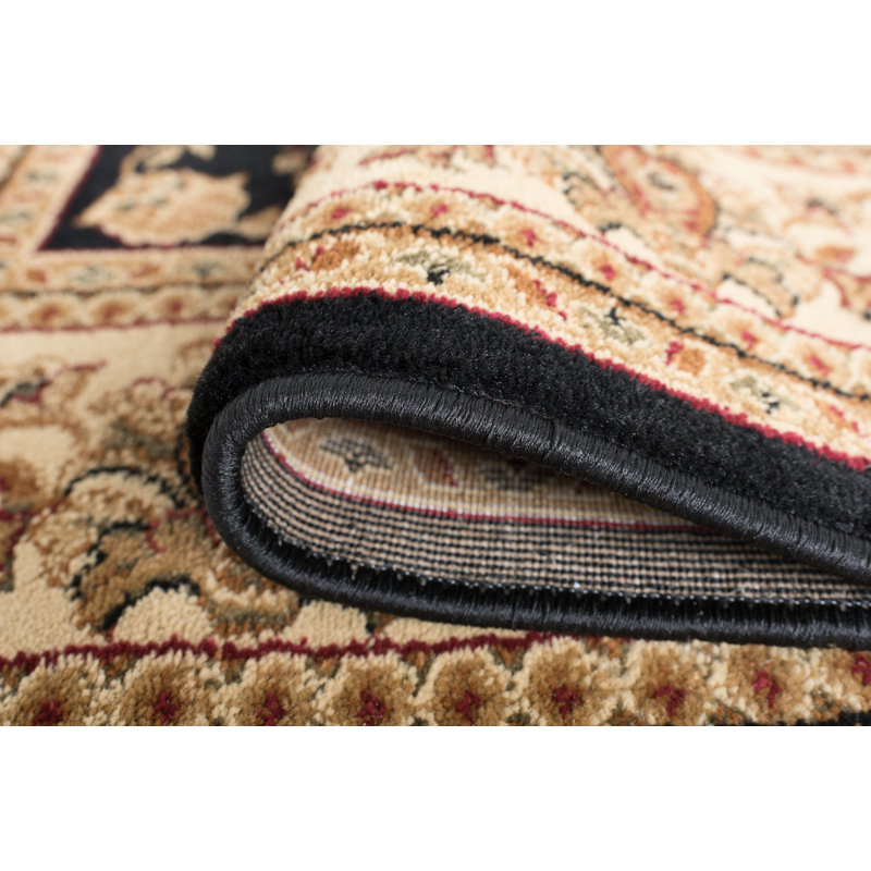 Clarence Oriental Floral Indoor Kid & Pet Friendly Rug for Bedroom, Living Room, Round 7'11"