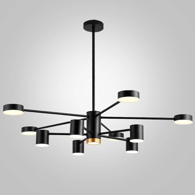 10-Light 30.7" Modern Sputnik LED Chandelier
