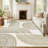 Machine Washable Rug with Non Slip TPR Backing Soft Non Shedding Floor Covering, Low Pile Thin Foldable Printed Mat for Living Room Bedroom-2138760080-2132507763