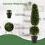 120 cm H Faux Boxwood Tree Plant in Plastic Pot