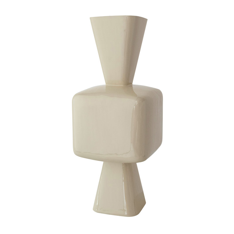 Vase en métal émaillé