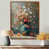 Toile avec cadre flottant brun