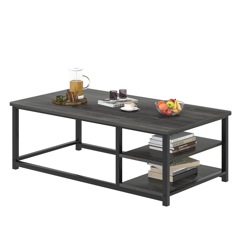 Table basse 47 po, Gris foncé