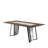 Arevalo Transitional 79 In. Rectangular Dining Table With Brown Wood And White Sintered Stone Table Top - Seats Up To 6