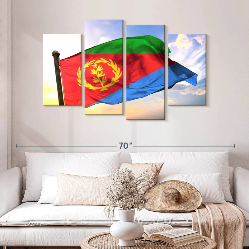 Borges Eritrea Flag, 32" H x 52" W