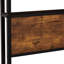 Lit plateforme en métal avec tête de lit et ligne en bois, lumières à DEL, télécommande, sommier non requis, rangement facile, assemblage facile, style moderne-1177401125