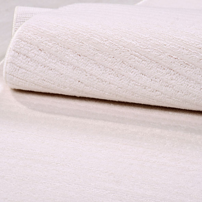 Tapis crème moderne antidérapant lavable à la machine