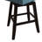 5-Piece Counter-Height Round Dining Set with Cushioned Linen Chairs, Teal-1247422494