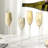 4 Piece Pearl Design Stemmed Champagne Glasses