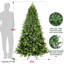 Arbre de Noël artificiel avec base en métal pliable-170055538